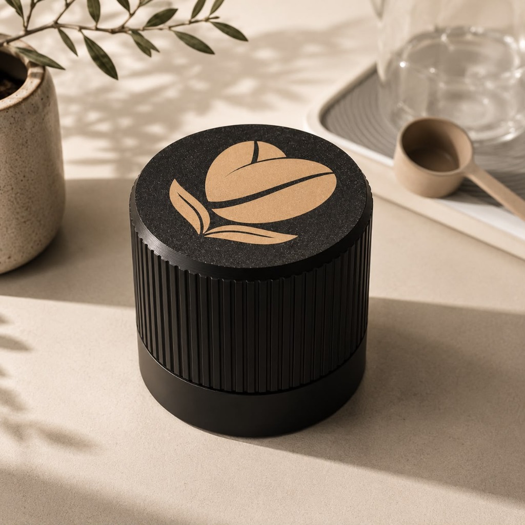 Coffee Bean Container with Spoon